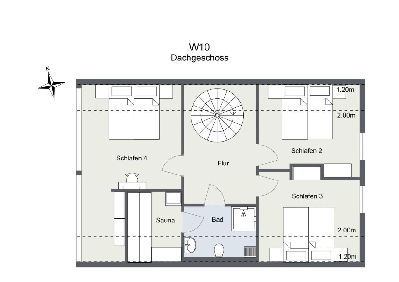 Ferienhaus Wiesengefluester W10 - Mit Sauna, Kamin Und Garten Röbel Esterno foto
